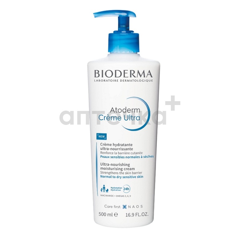 BIODERMA Laboratoire Dermatologique Крем Атодерм Ультра/ATODERM CREME ULTRA 500 мл с помпой