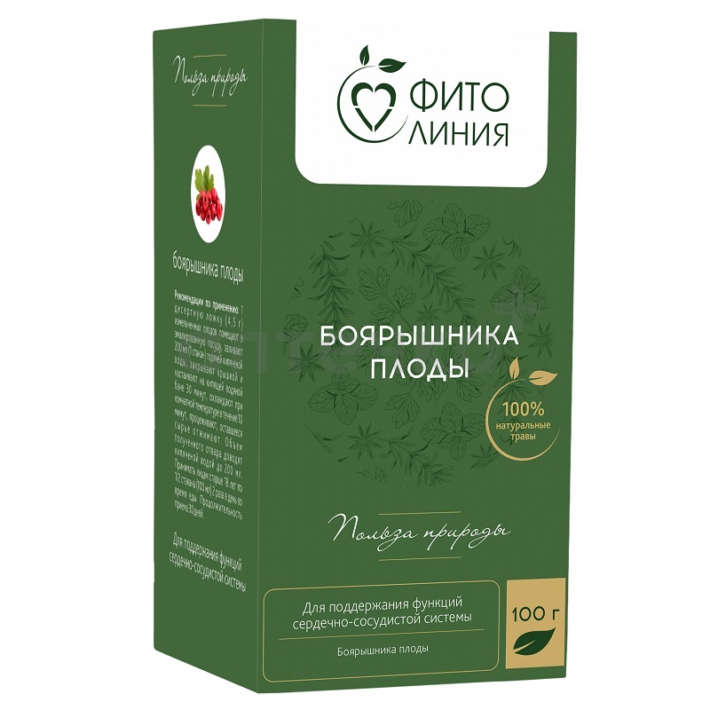 Фитолиния (БАД) (Фитолекарь Боярышника плоды   100 г )