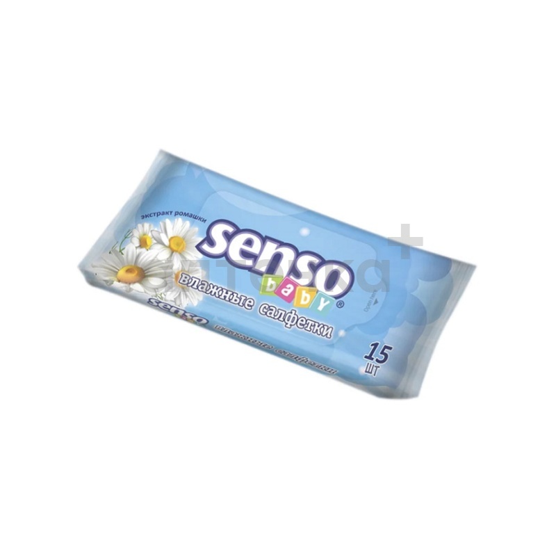 Senso Baby Салфетки влажные д/детей карманные 15 шт