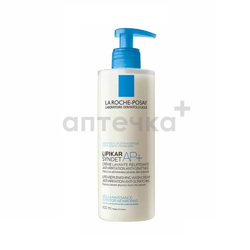La Roche-Posay Lipikar Syndet AP+ Крем-гель липидовосстан. очищающий д/лица и тела младенцев, детей и взрослых 400 мл 