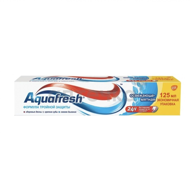 Aquafresh Зубная паста Освежающе-мятная 125 мл