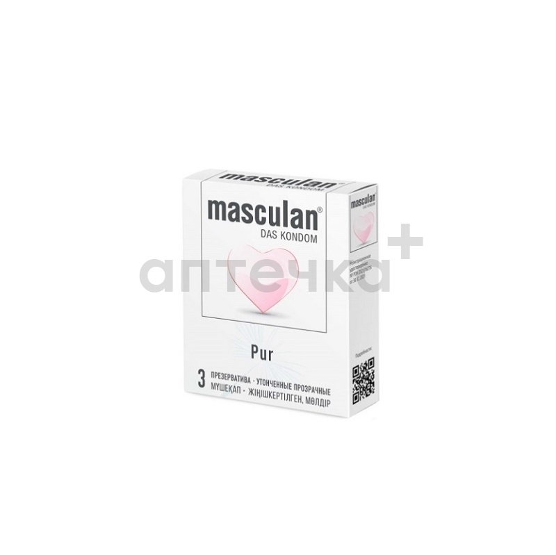 Маскулан (Masculan) Презервативы Pur утонченные прозрачные №3