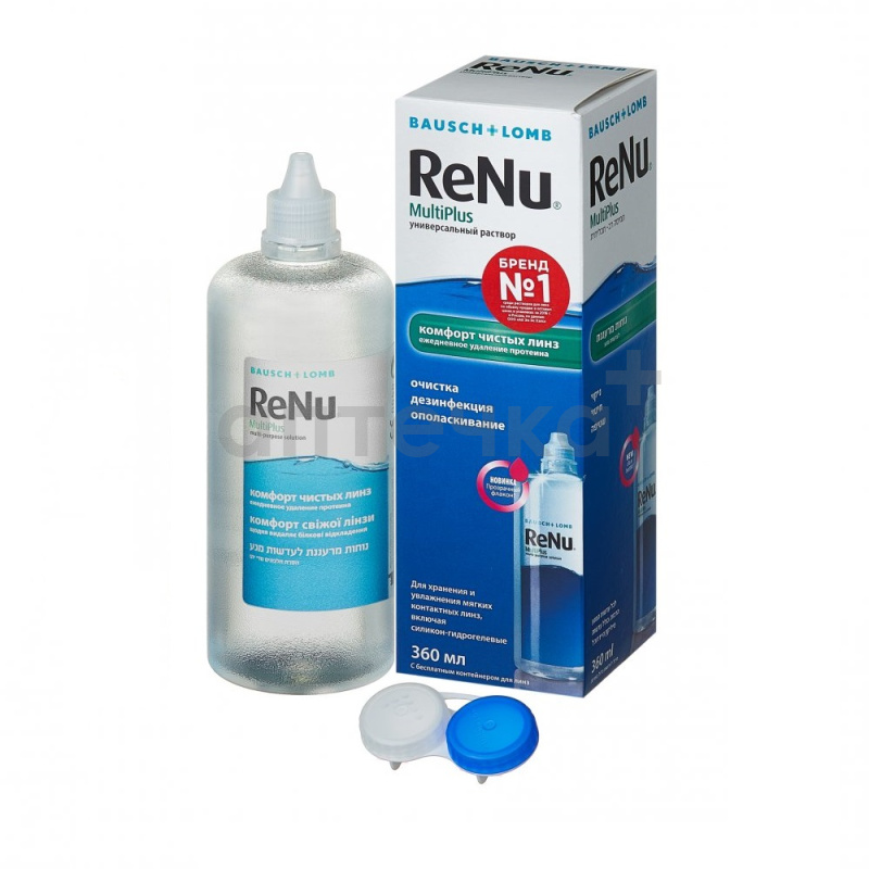 Раствор для линз (ReNu MultiPlus  360 мл с контейнером )