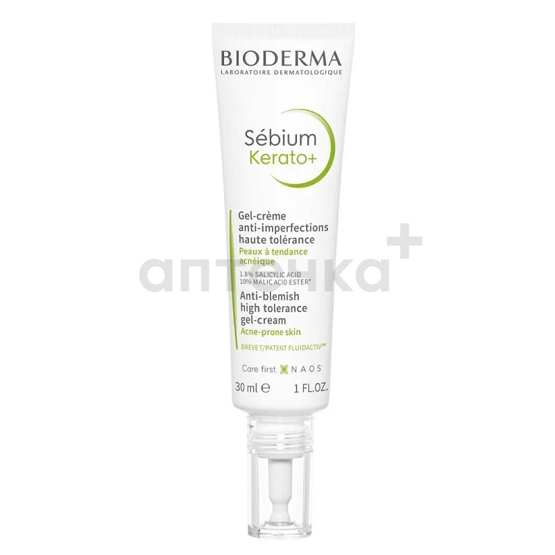 BIODERMA Laboratoire Dermatologique Sebium Гель-крем Керато+ 30 мл