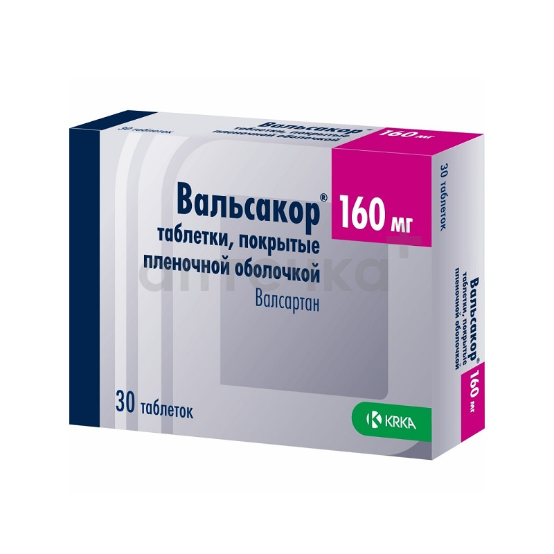 ВАЛЬСАКОР (таб. п/п об. 160 мг  №30)
