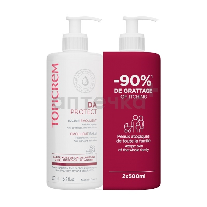 Topicrem Набор АД бальзам липидовосстанавливающий 2 шт.х500 мл 