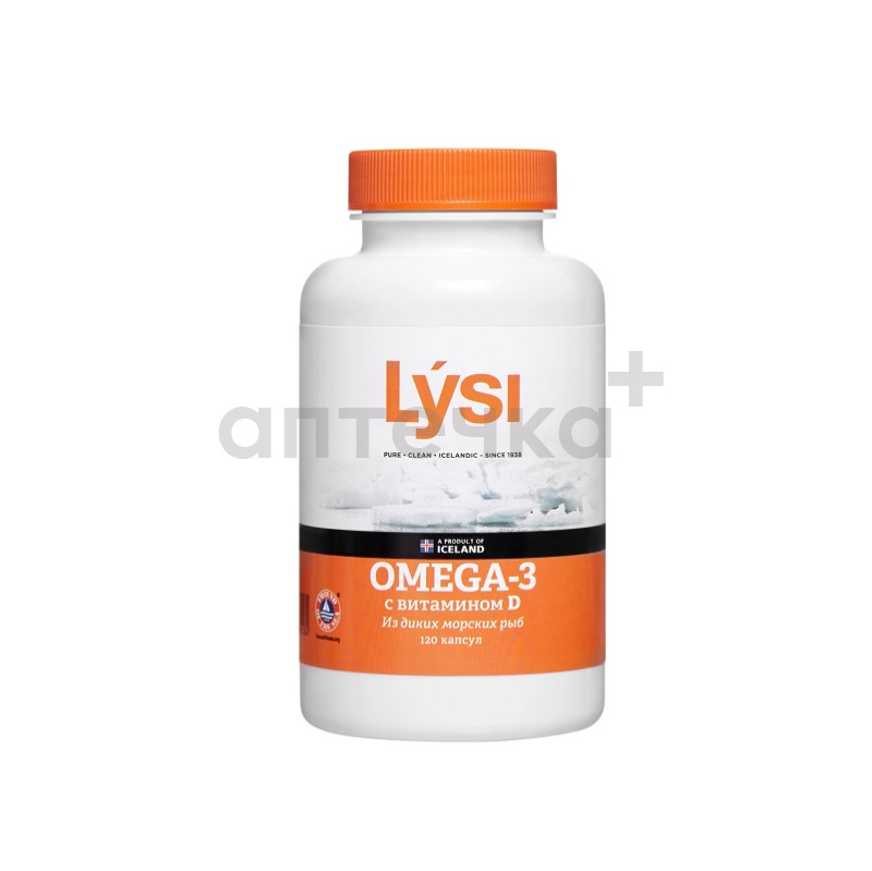 Lysi (БАД) (Омега 3  с витамином Д капс. 500 мг №120)