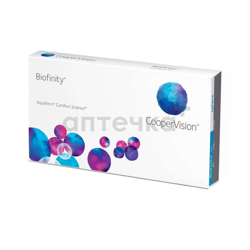 Линзы контактные мягкие Biofinity (  r8,6 -5,00)