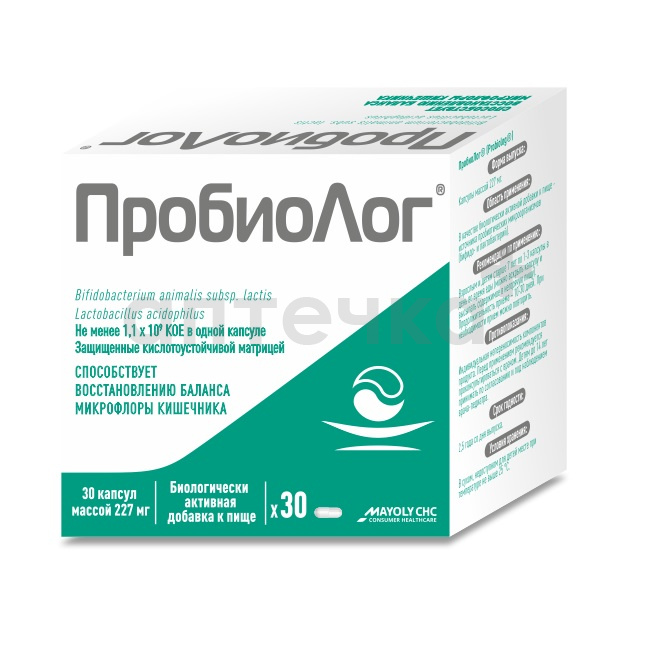 ПробиоЛог (БАД) (капс. 227 мг  №30)