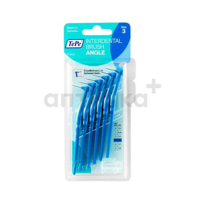 TePe Ершики межзубные угловые Angle р.3 d.0,6мм №6 
