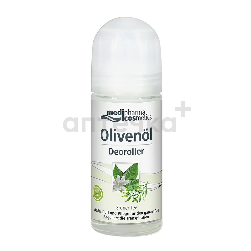 Medipharma Cosmetics Olivenöl Дезодорант роликовый "Зеленый чай" 50 мл
