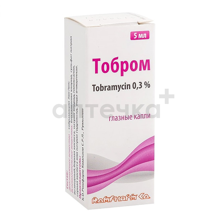 ТОБРОМ (капли глазные 0,3% фл.-кап. 5 мл №1)